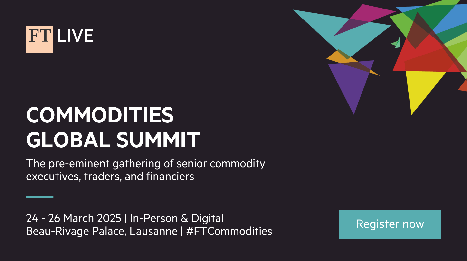 Commodities Global Summit 2025 banner